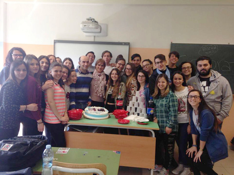 Prof. Orofino con la classe